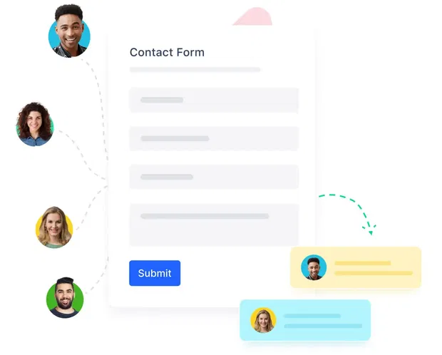 Capture leads directly from the website Capture leads directly from the website