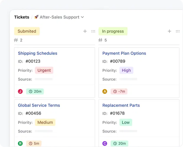 Resolve issues quickly with a built-In ticketing system Resolve issues quickly with a built-In ticketing system